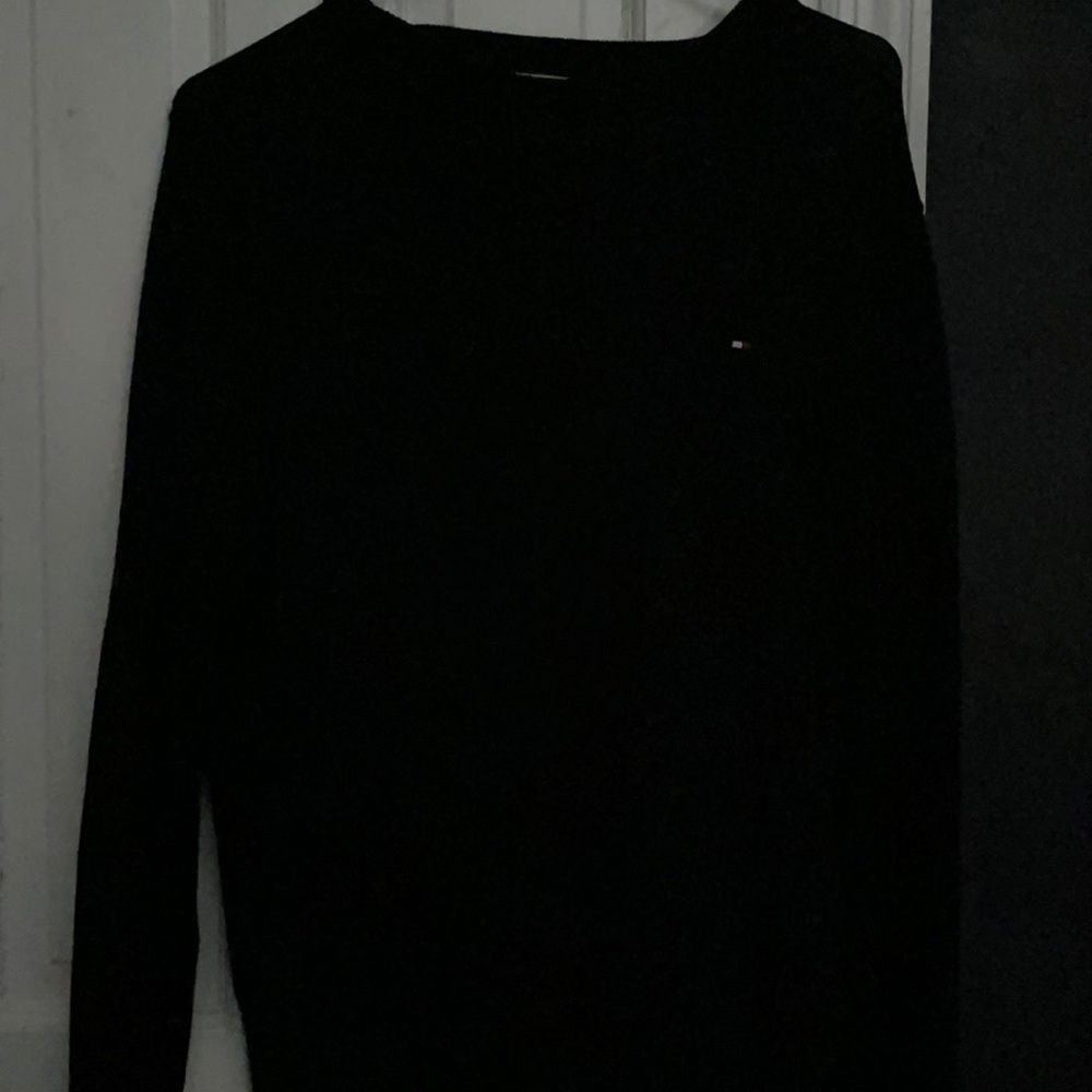 Tommy Hilfiger Black Cotton Sweater